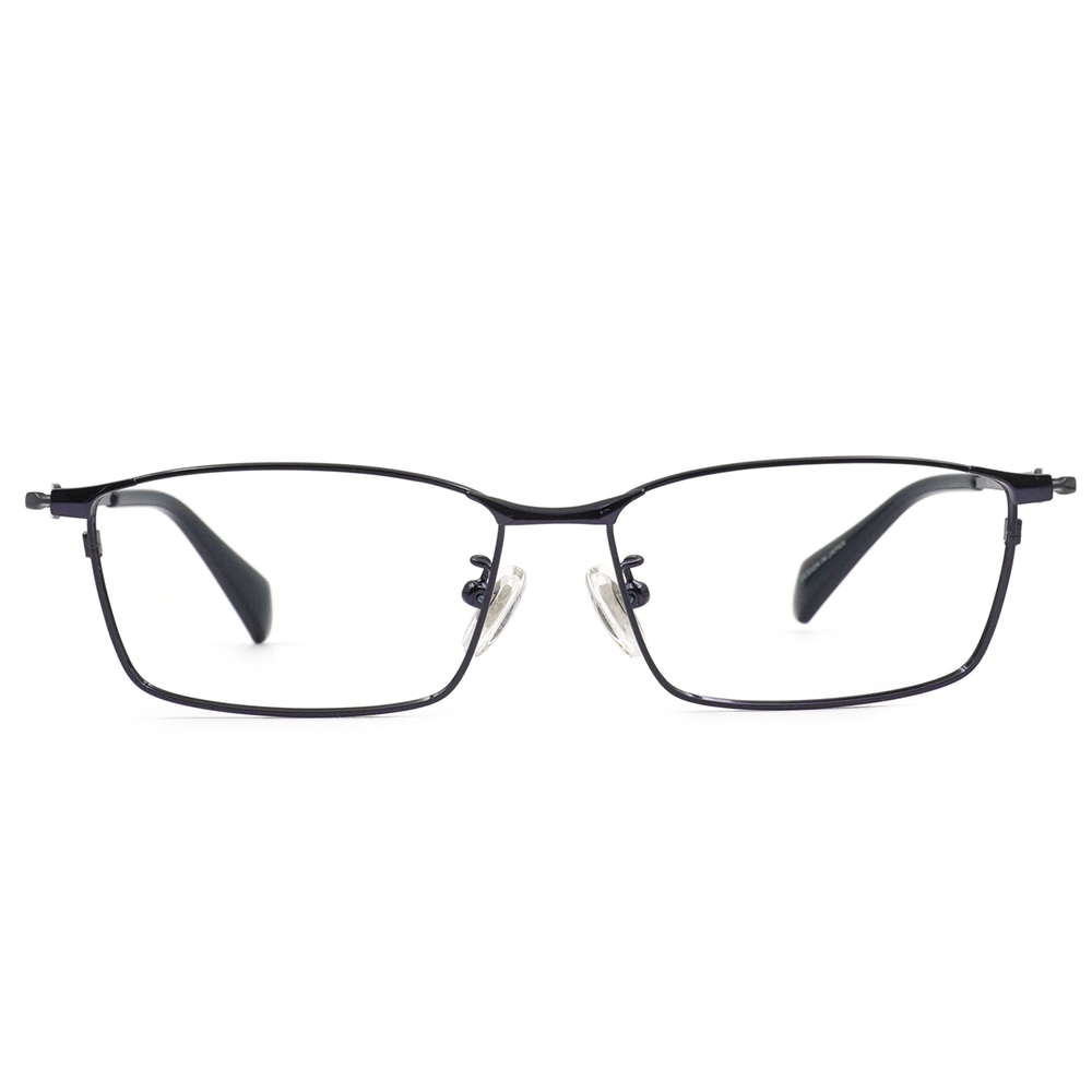 FORECO | 細邊旋繞長方框眼鏡｜細緻湛藍