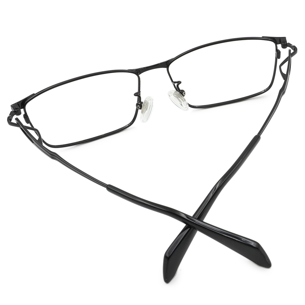 FORECO | 細邊旋繞長方框眼鏡｜細緻黑