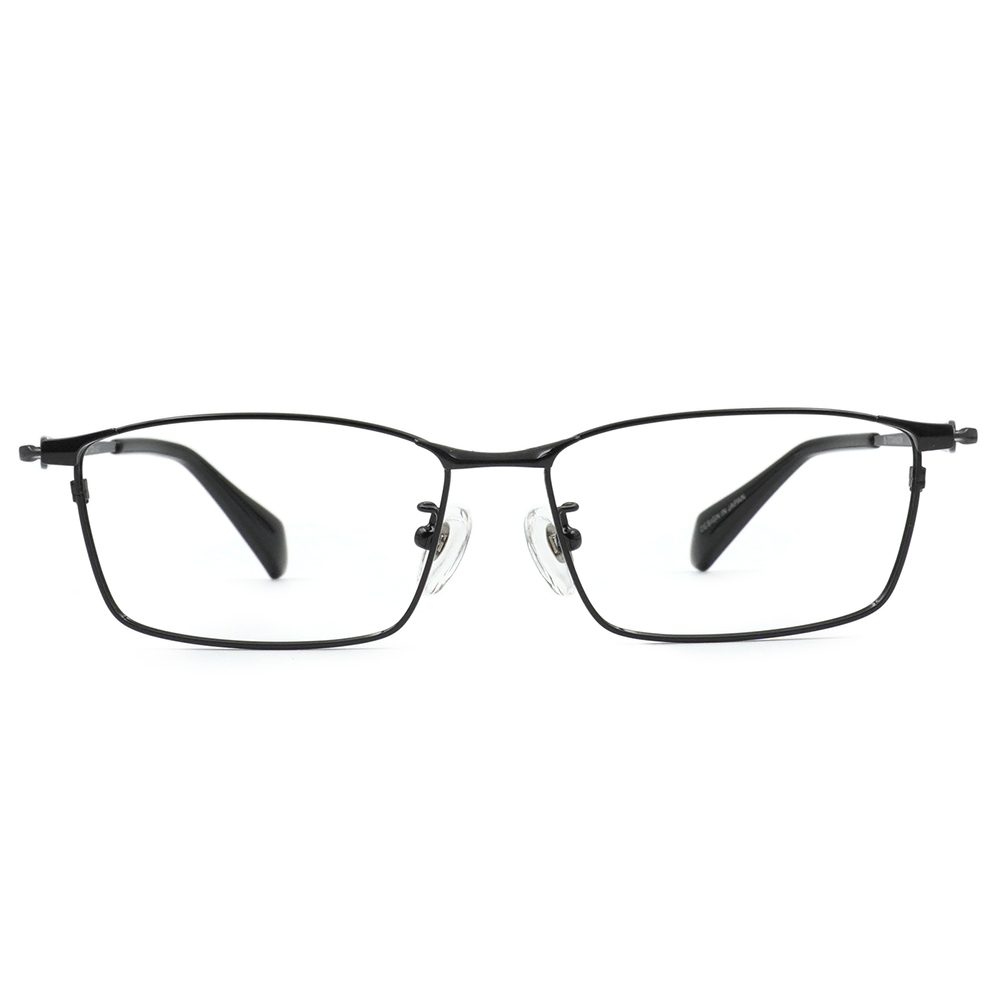 FORECO | 細邊旋繞長方框眼鏡｜細緻黑