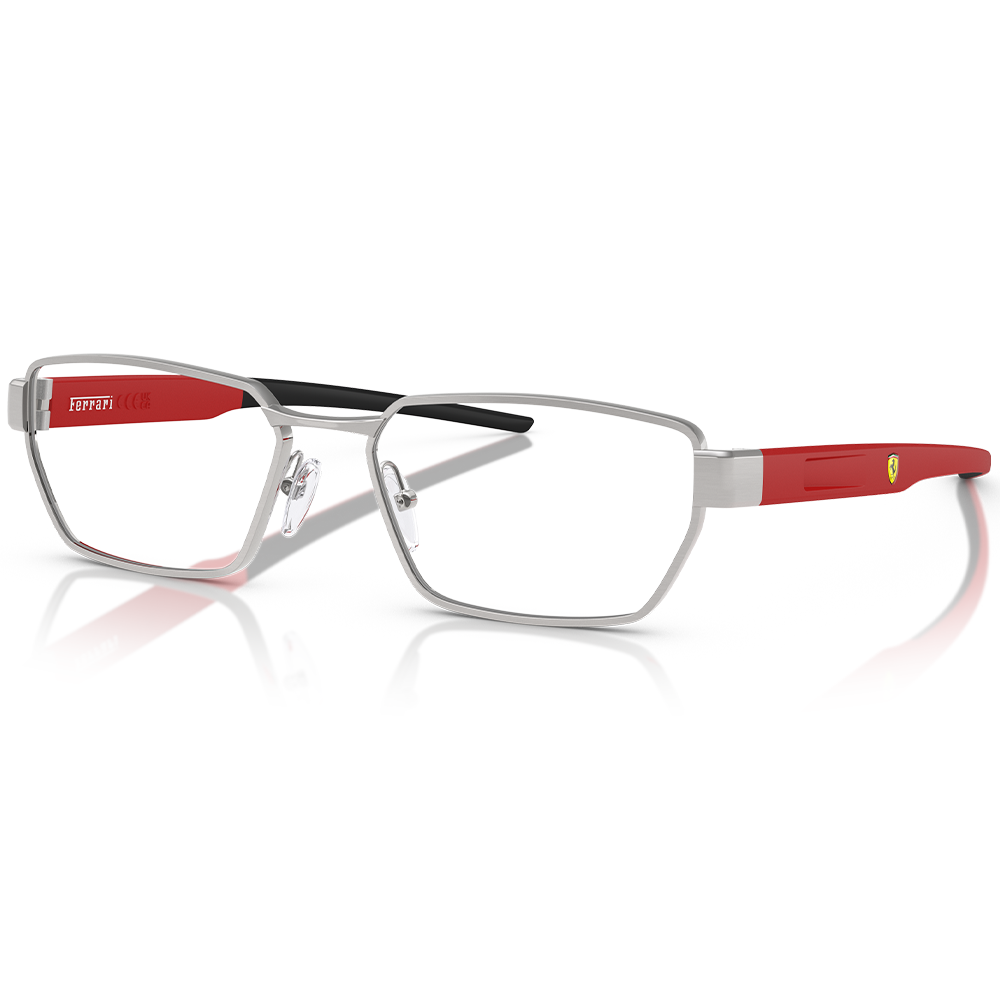 Ferrari法拉利 | 流光疾馳長方框眼鏡 |  流光銀x紅