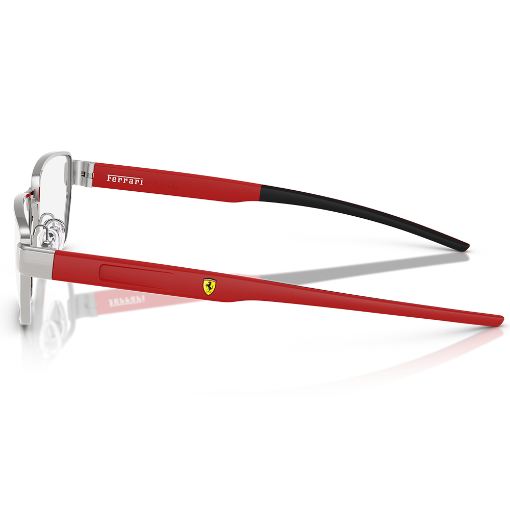 Ferrari法拉利 | 流光疾馳長方框眼鏡 |  流光銀x紅
