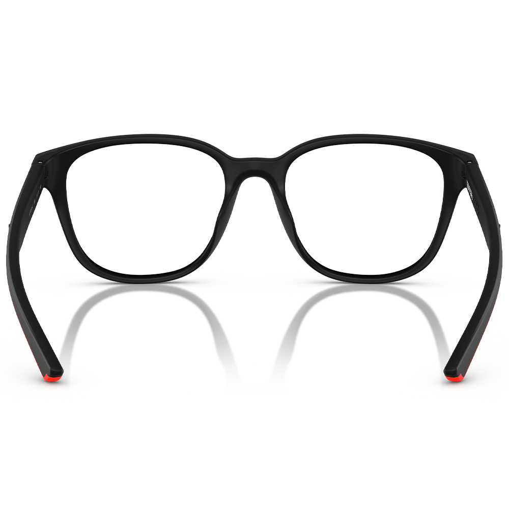 Ferrari法拉利 | 現代前衛大方框眼鏡 | 霧質黑x紅