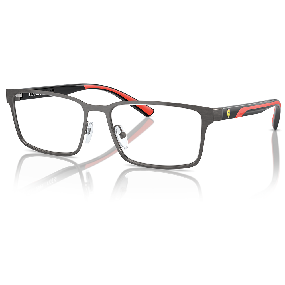 Ferrari法拉利  |璀璨黎明長方框眼鏡 |  黎明灰x紅