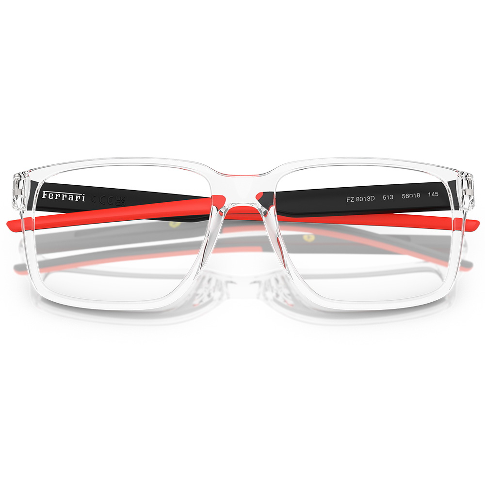 Ferrari法拉利 | 極致奢華方框眼鏡 |  尊品透x黑紅