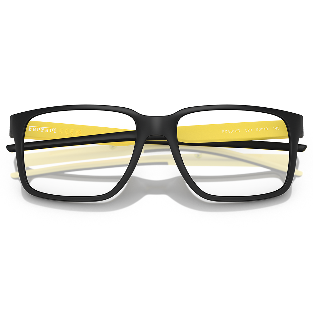 Ferrari法拉利 | 極致奢華方框眼鏡 |  尊品黑x黃