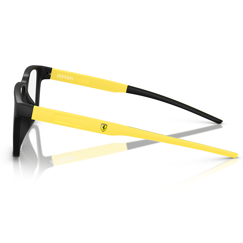 Ferrari法拉利 | 極致奢華方框眼鏡 |  尊品黑x黃
