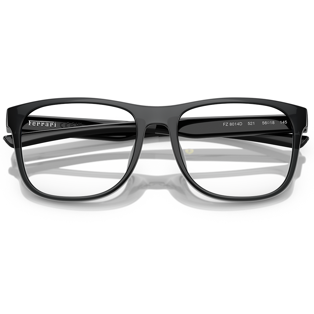 Ferrari法拉利 | 無畏堅定方框眼鏡 |  品格黑