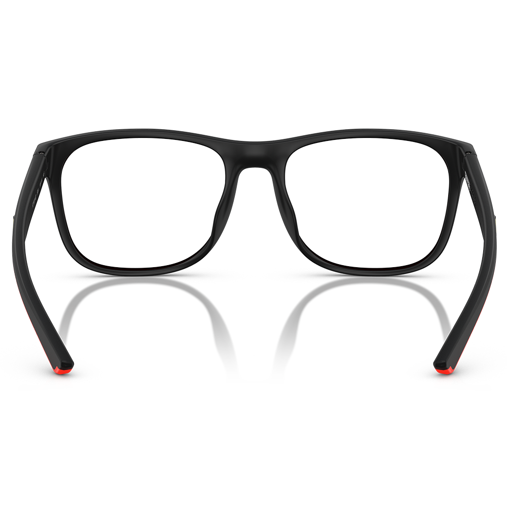 Ferrari法拉利 | 無畏堅定方框眼鏡 |  品格黑x紅