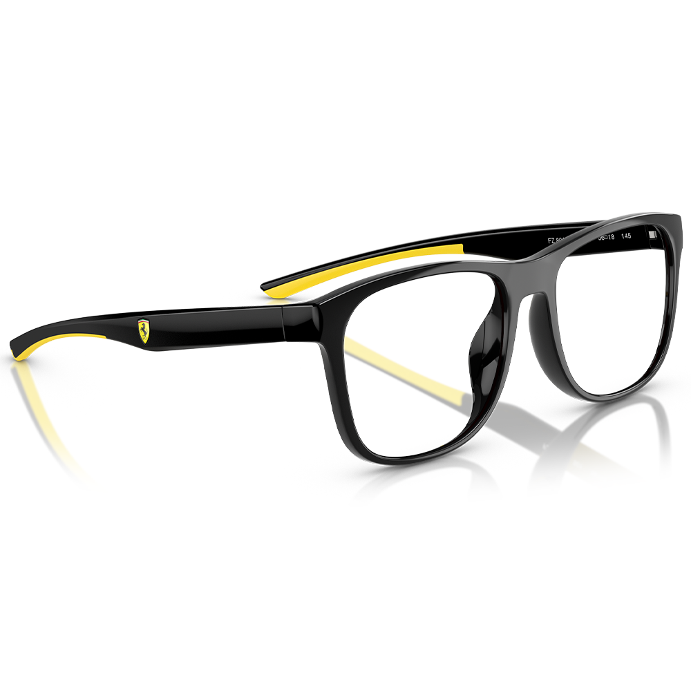 Ferrari法拉利 | 無畏堅定方框眼鏡 |  品格黑x黃