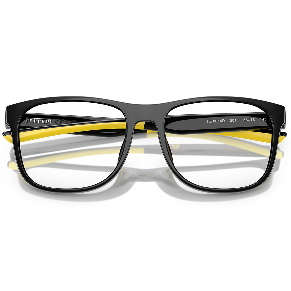 Ferrari法拉利 | 無畏堅定方框眼鏡 |  品格黑x黃