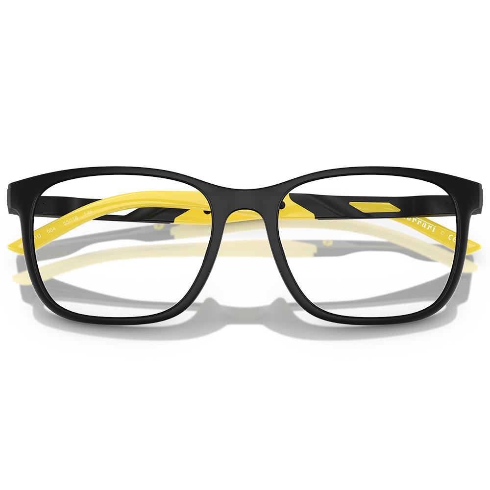 Ferrari法拉利 | 獨特個性長方框眼鏡 | 卓越黑x黃