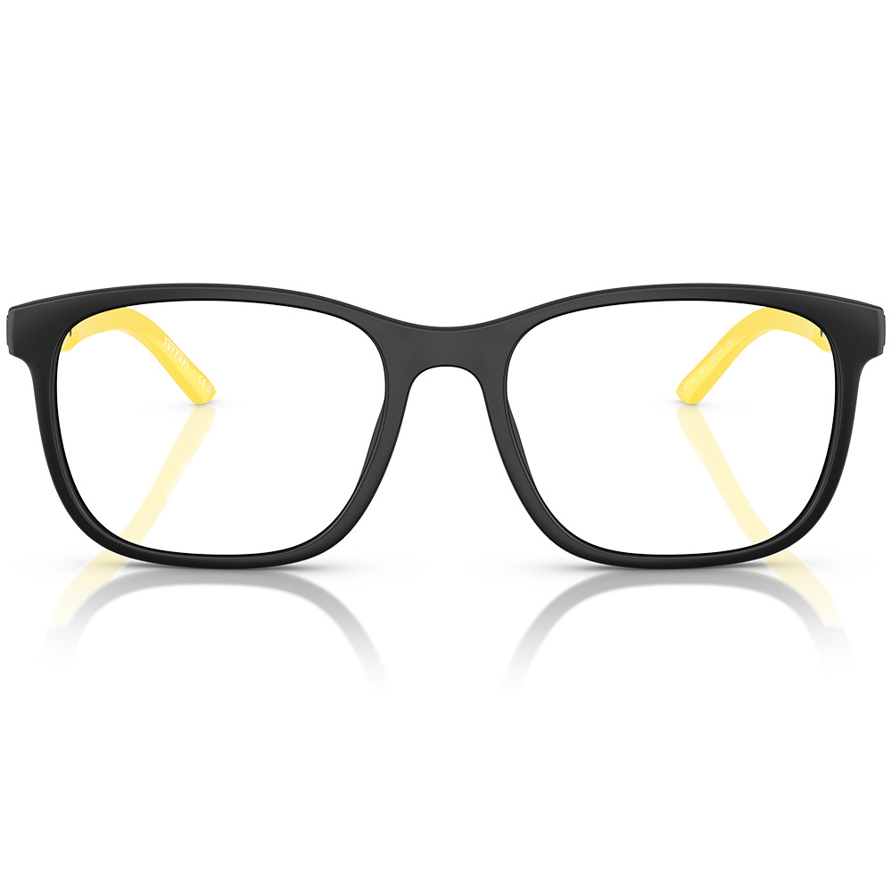 Ferrari法拉利 | 獨特個性長方框眼鏡 | 卓越黑x黃
