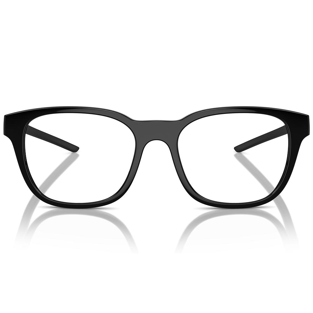 Ferrari法拉利 | 自信堅韌圓方框眼鏡 | 亮面黑