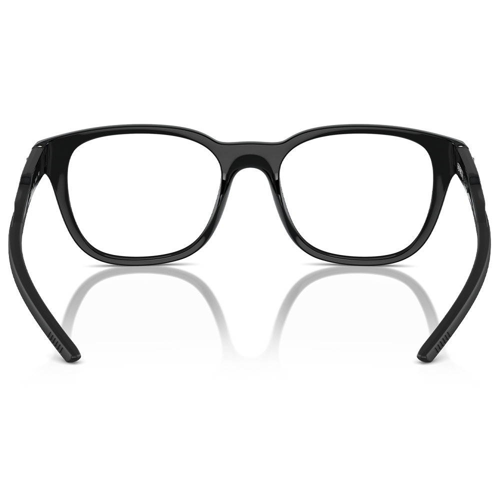 Ferrari法拉利 | 自信堅韌圓方框眼鏡 | 亮面黑