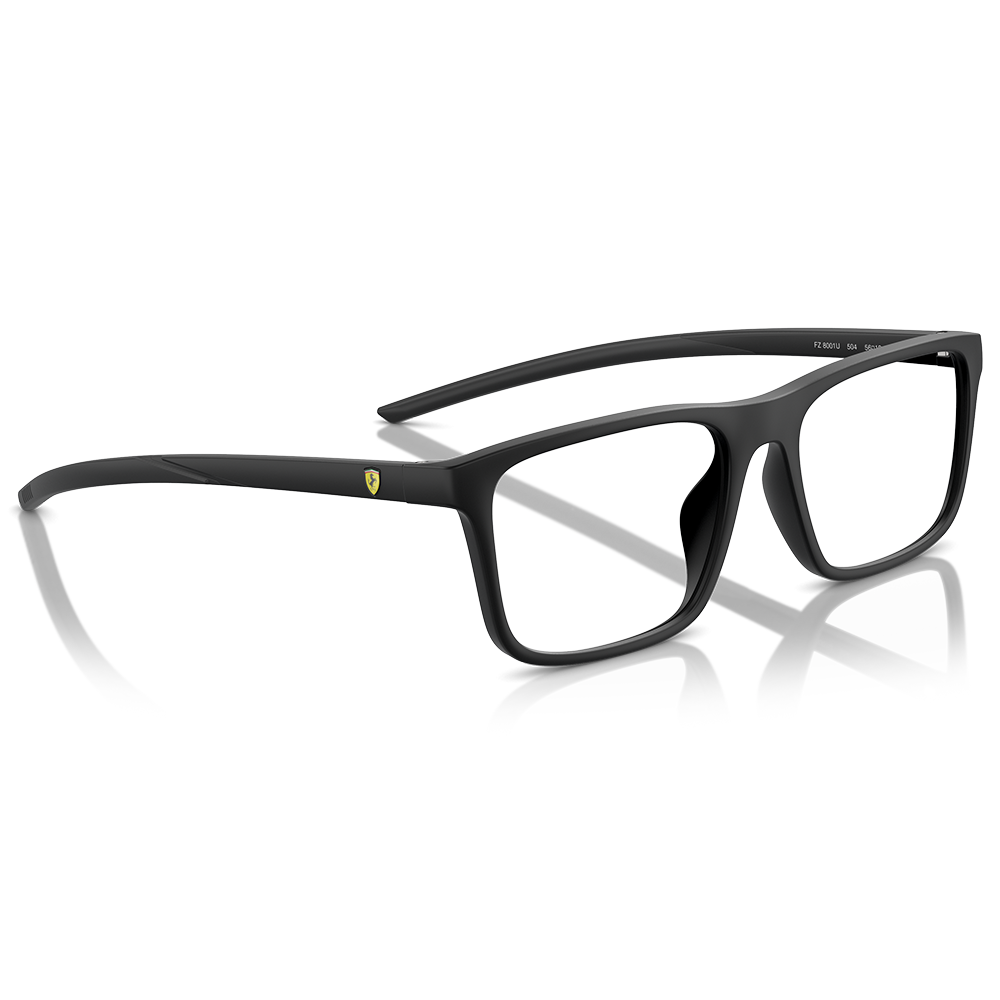 Ferrari法拉利 |非凡榮耀長方框眼鏡 |  穩重黑