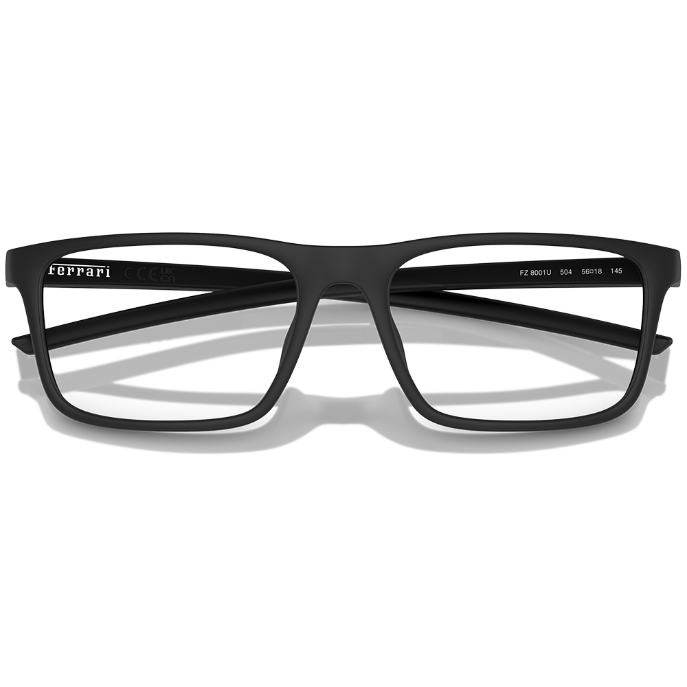 Ferrari法拉利 |非凡榮耀長方框眼鏡 |  穩重黑