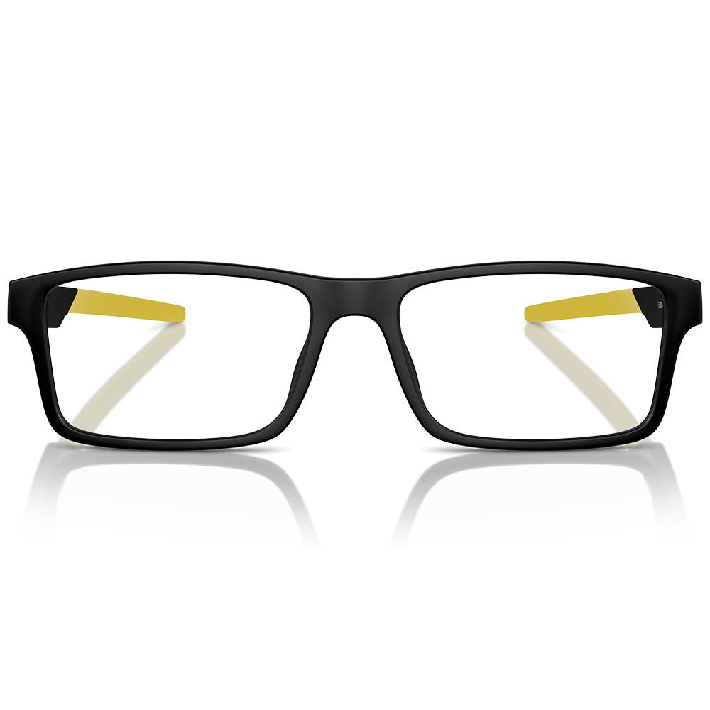 Ferrari法拉利 | 馬拉榮光長方框眼鏡 | 競速黑x黃 