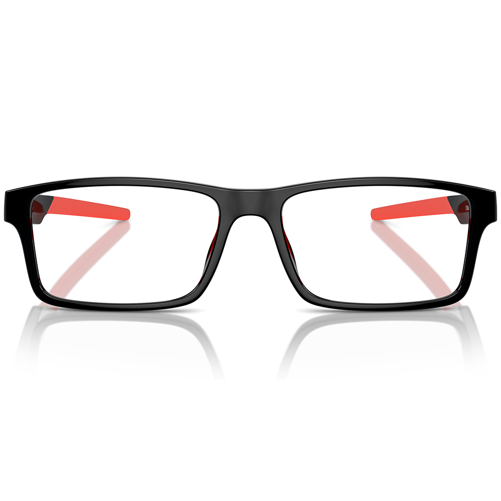 Ferrari法拉利 | 馬拉榮光長方框眼鏡 | 競速黑x紅