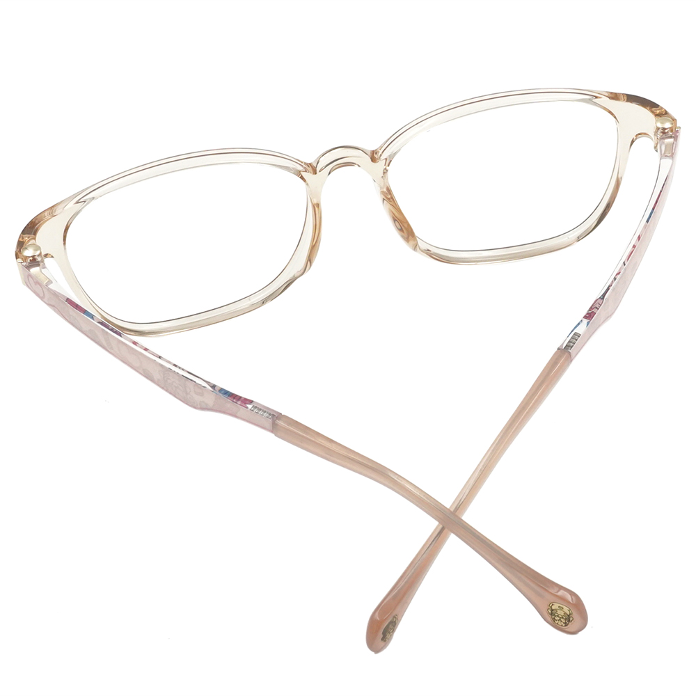 北港朝天宮 |月老- 桃花滿載長方框眼鏡 | 蜜桃粉