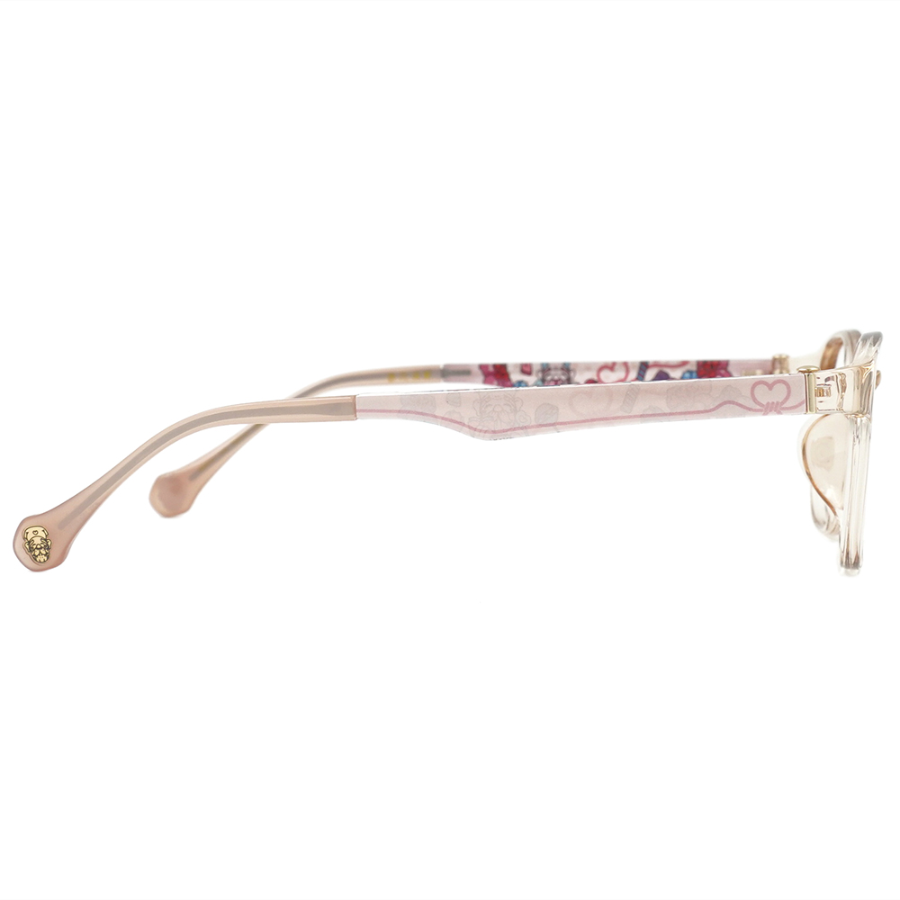 北港朝天宮 |月老- 桃花滿載長方框眼鏡 | 蜜桃粉