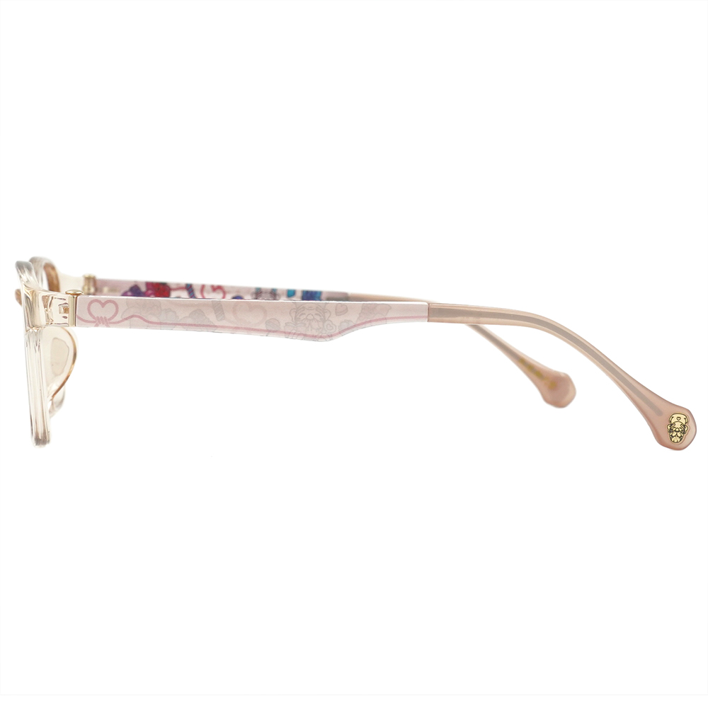 北港朝天宮 |月老- 桃花滿載長方框眼鏡 | 蜜桃粉