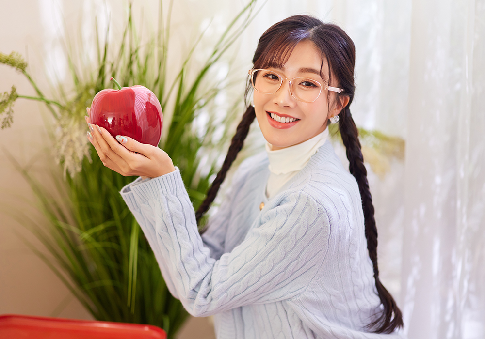 北港朝天宮 |月老- 桃花滿載長方框眼鏡 | 蜜桃粉