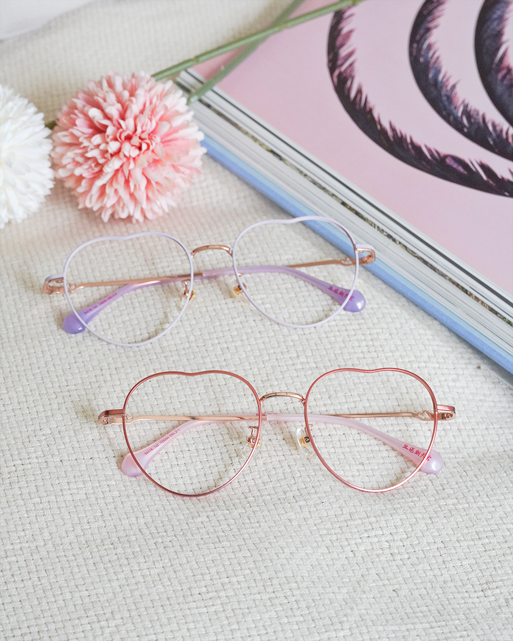 北港朝天宮 |月老- 脫單戀心多邊框眼鏡 | 初心粉