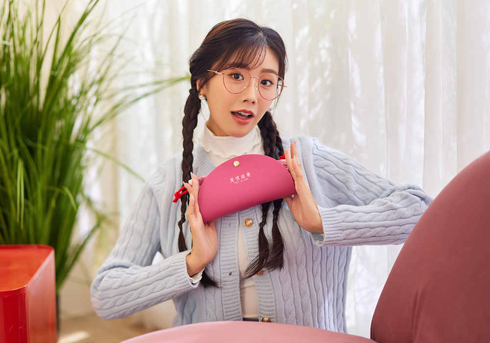 北港朝天宮 |月老- 脫單戀心多邊框眼鏡 | 初心粉