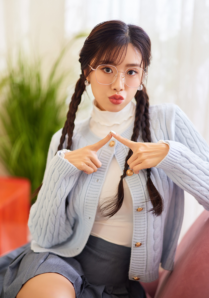 北港朝天宮 |月老- 幸福泡泡大方框眼鏡 | 春曦粉