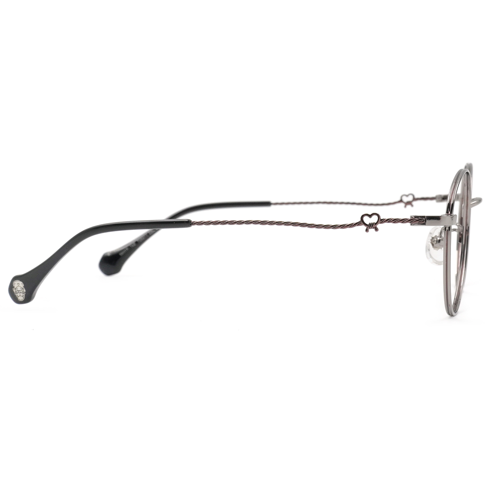 北港朝天宮 |月老- 紅線之約圓框眼鏡 | 心願銀/黑