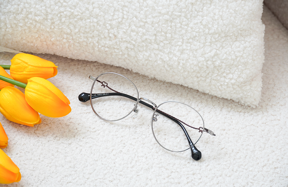 北港朝天宮 |月老- 紅線之約圓框眼鏡 | 心願銀/黑