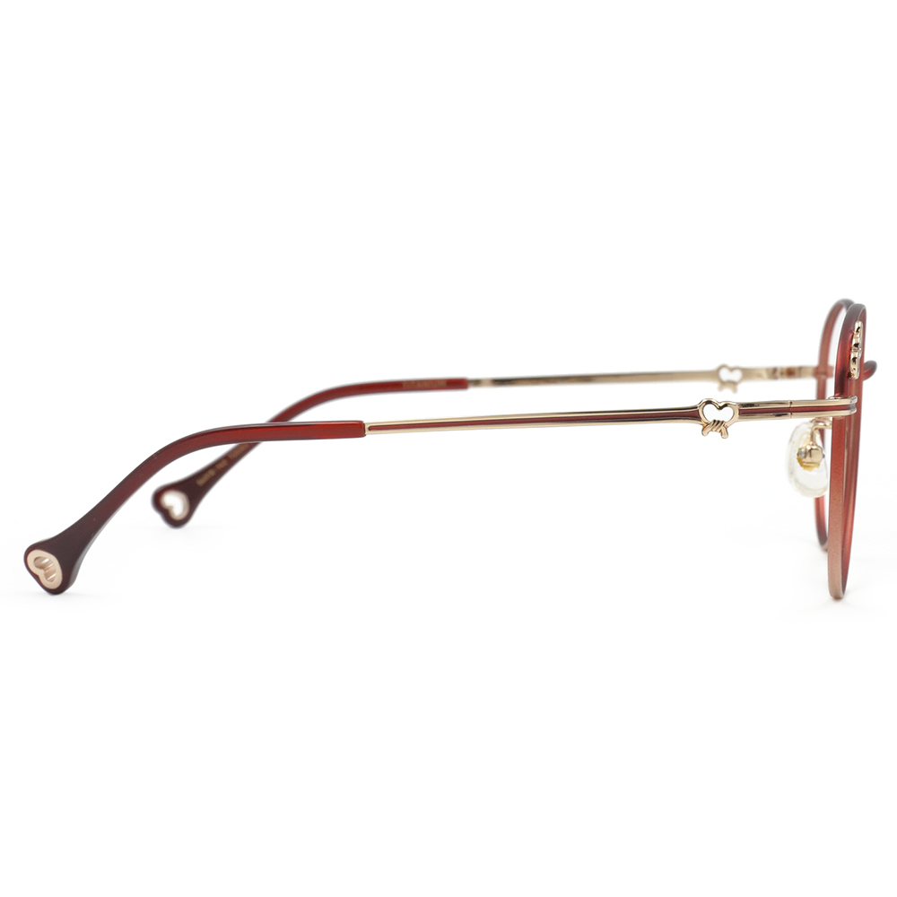 北港朝天宮 |月老- 心心相印圓框眼鏡 | 金紅雙心