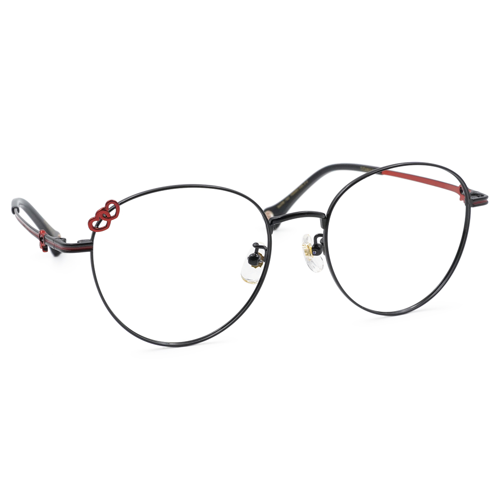 北港朝天宮 |月老- 心心相印圓框眼鏡 | 紅黑雙心