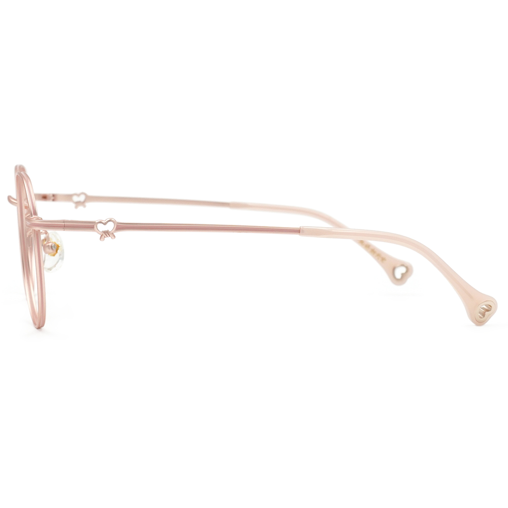 北港朝天宮 |月老- 心之所願多邊框眼鏡 | 蜜桃粉金