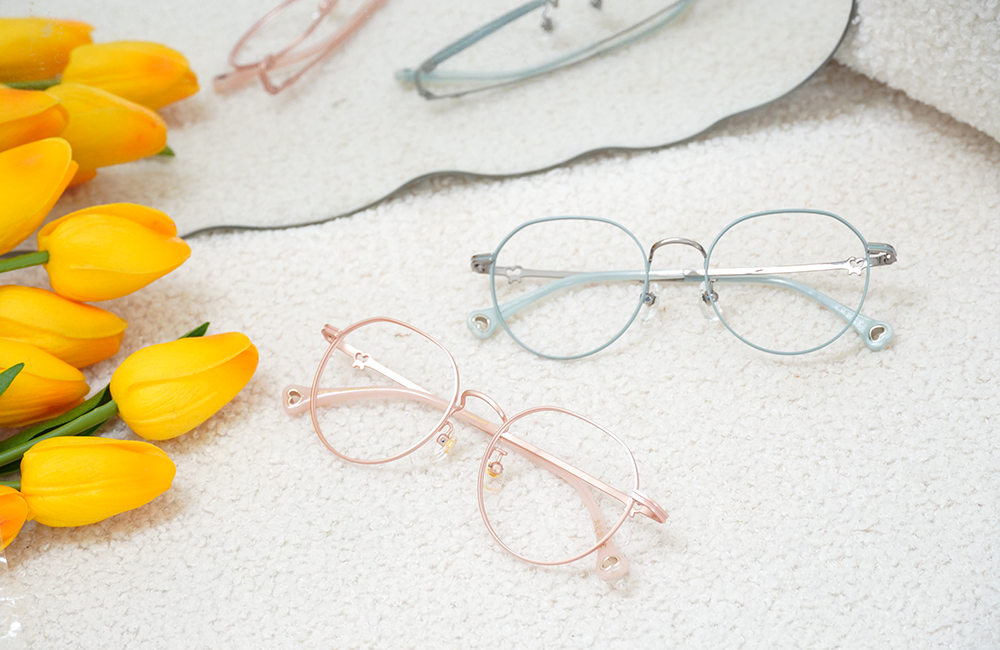 北港朝天宮 |月老- 心之所願多邊框眼鏡 | 蜜桃粉金