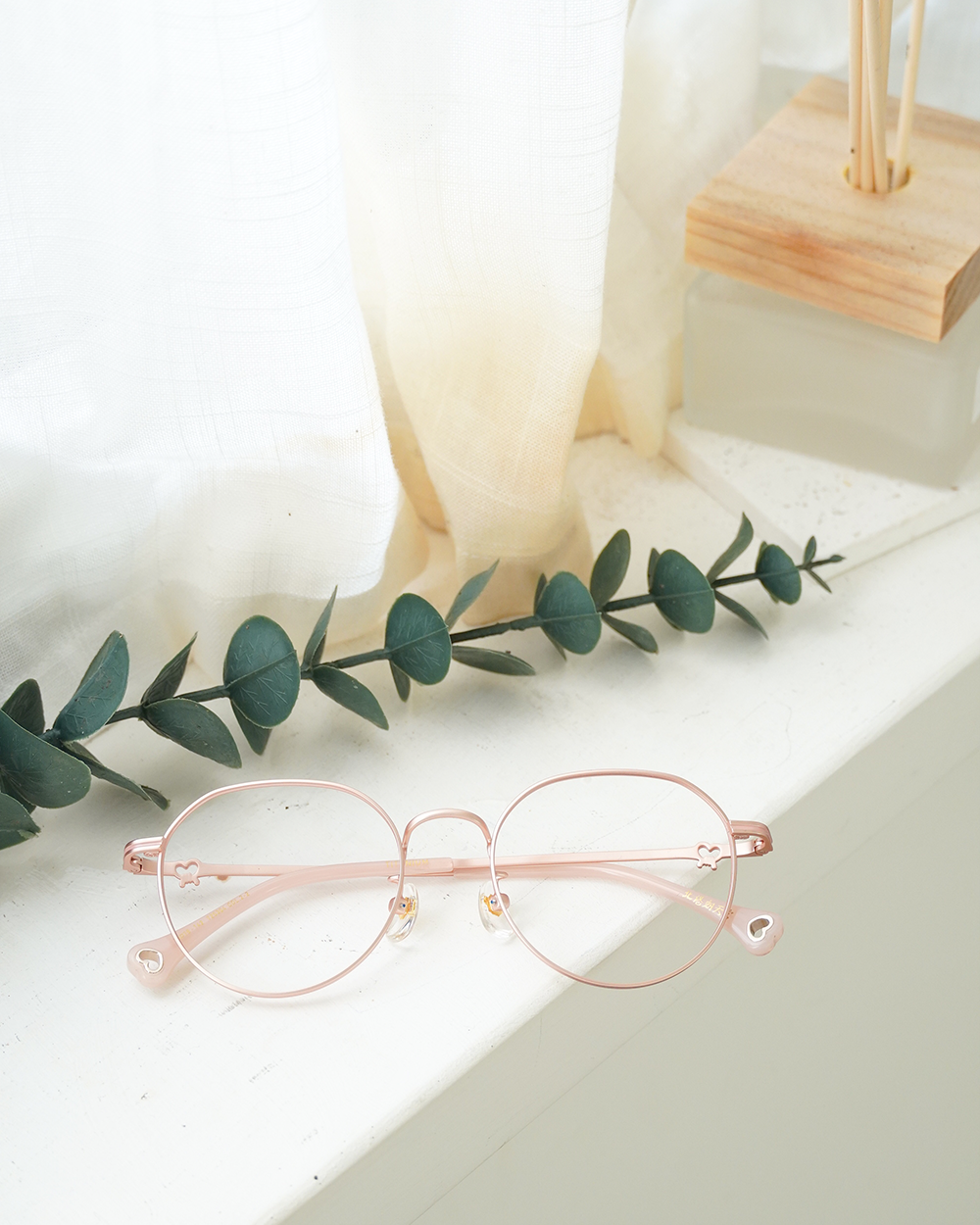 北港朝天宮 |月老- 心之所願多邊框眼鏡 | 蜜桃粉金