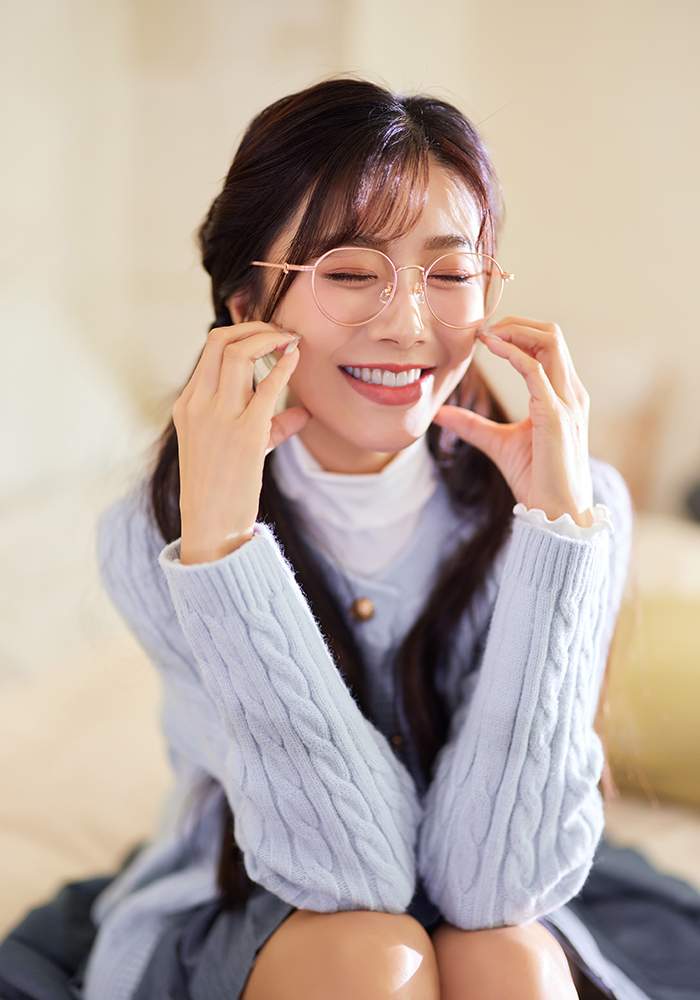 北港朝天宮 |月老- 心之所願多邊框眼鏡 | 蜜桃粉金