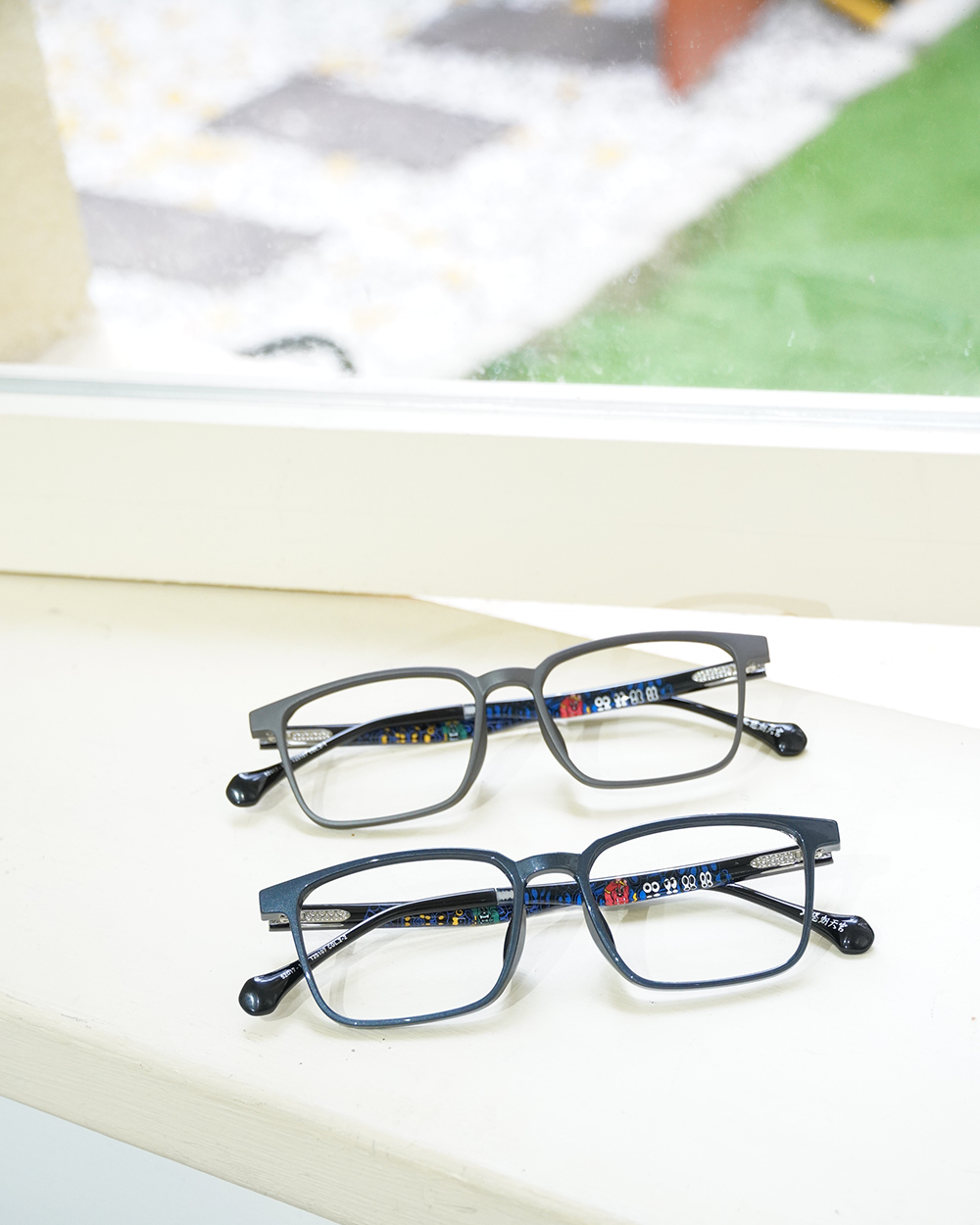 北港朝天宮 | 千里順風-聆聽護法長方框眼鏡 | 敏銳藍