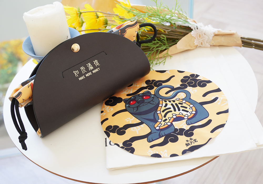 北港朝天宮 | 虎爺- 祥雲圓框眼鏡 | 銀幣黑