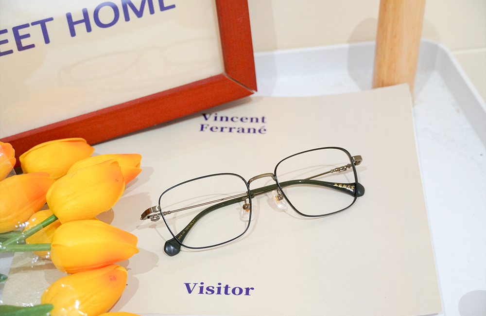 北港朝天宮 | 千里順風-神恩加持方框眼鏡 | 祥和綠金