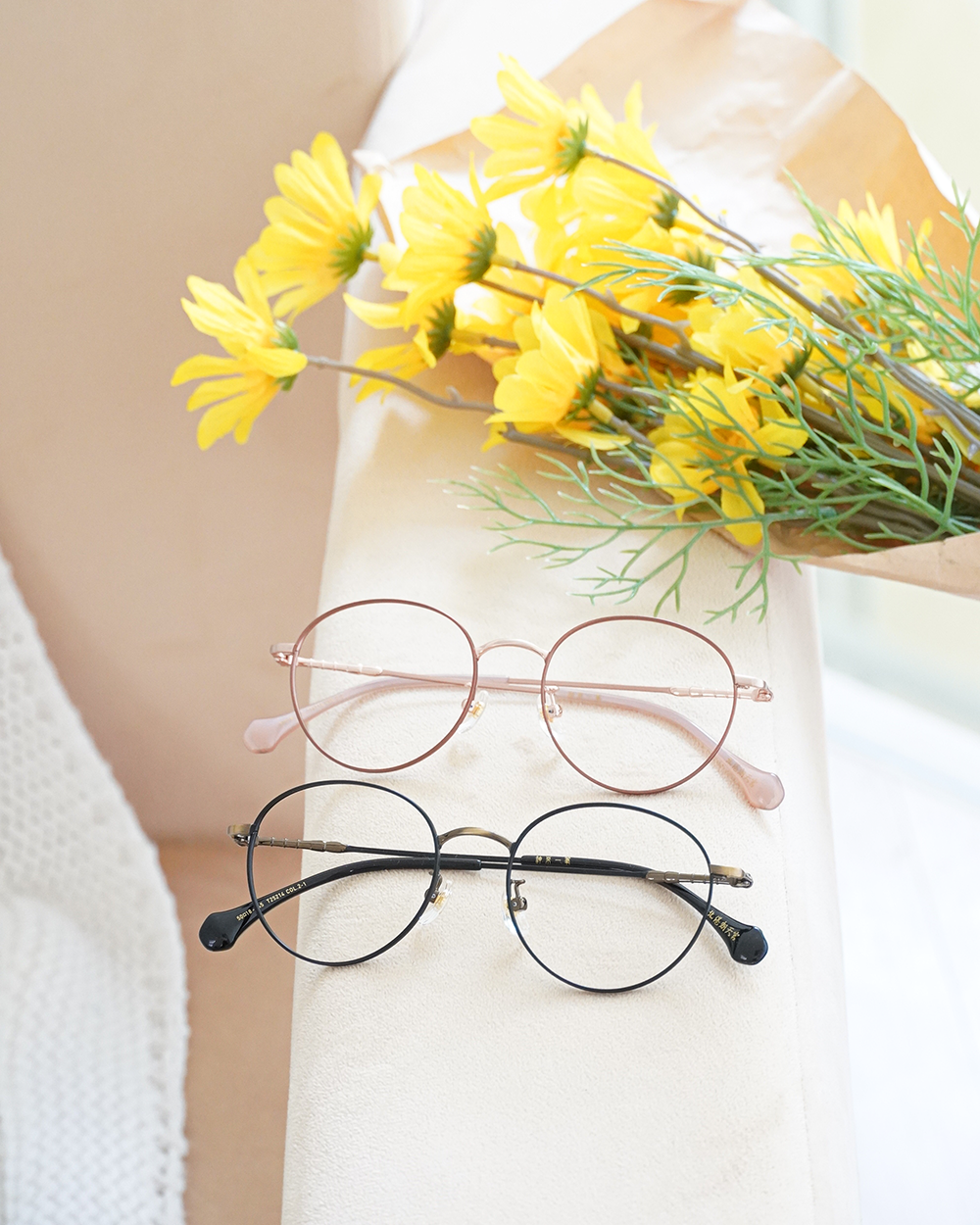 北港朝天宮 | 文昌-神來一筆圓框眼鏡 | 福粉金