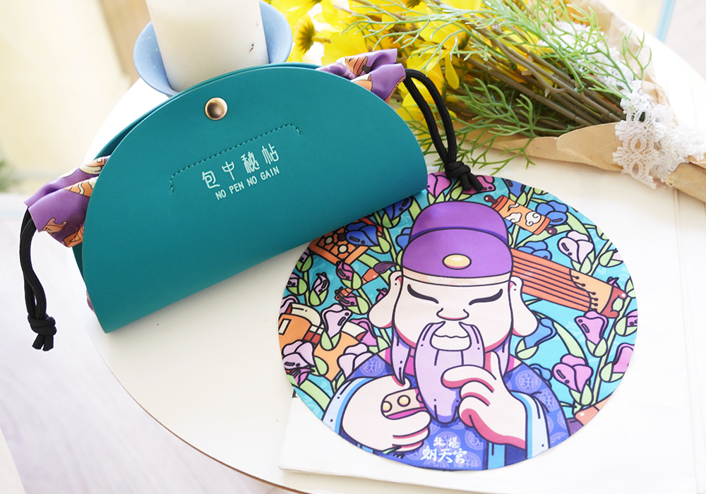 北港朝天宮 | 文昌-神來一筆圓框眼鏡 | 福粉金