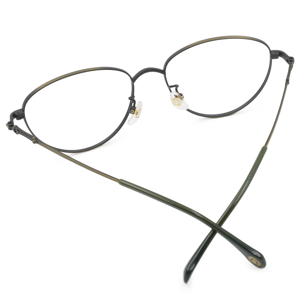 北港朝天宮 | 媽祖- 祈安聖杯半圓框眼鏡 | 如意綠金