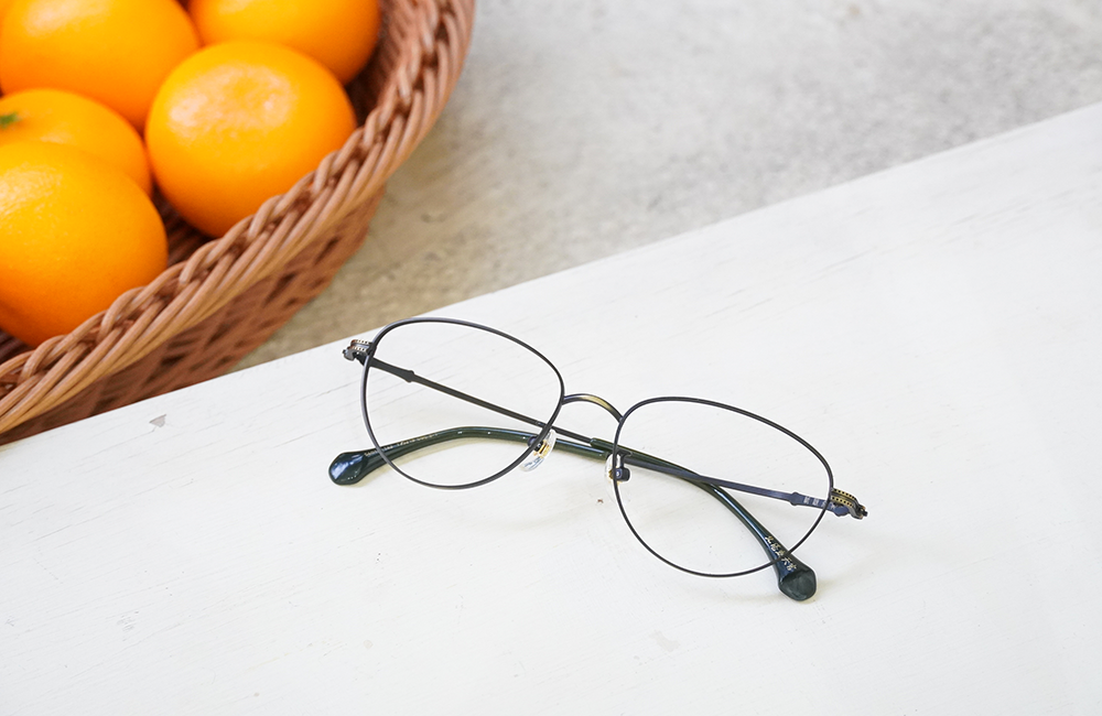 北港朝天宮 | 媽祖- 祈安聖杯半圓框眼鏡 | 如意綠金