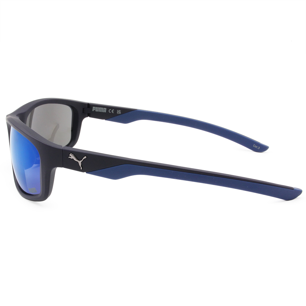 PUMA | 街頭視野長方框太陽眼鏡 | 前衛藍