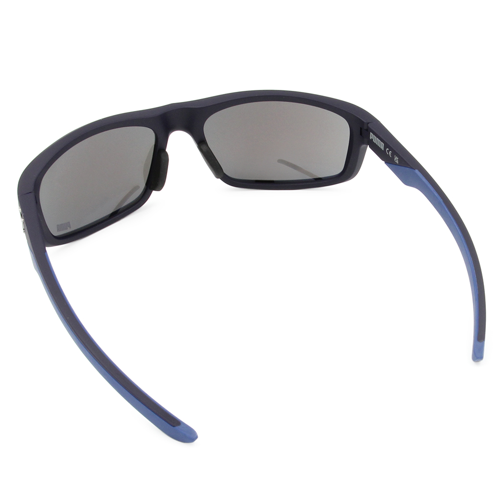 PUMA | 街頭視野長方框太陽眼鏡 | 前衛藍