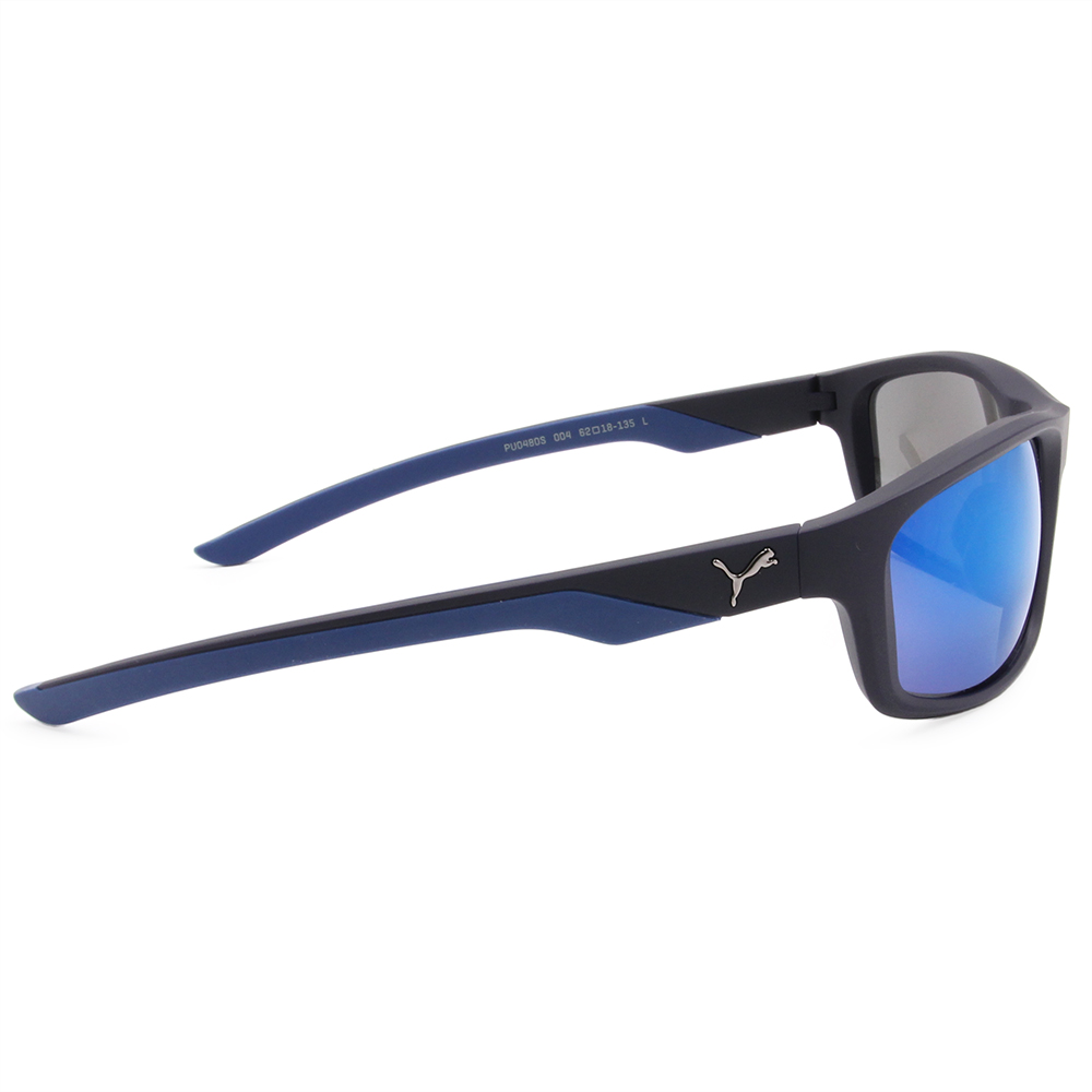 PUMA | 街頭視野長方框太陽眼鏡 | 前衛藍