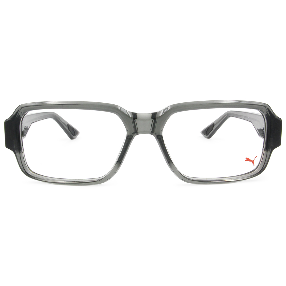 PUMA | 無畏之巔長方框眼鏡 | 極光灰