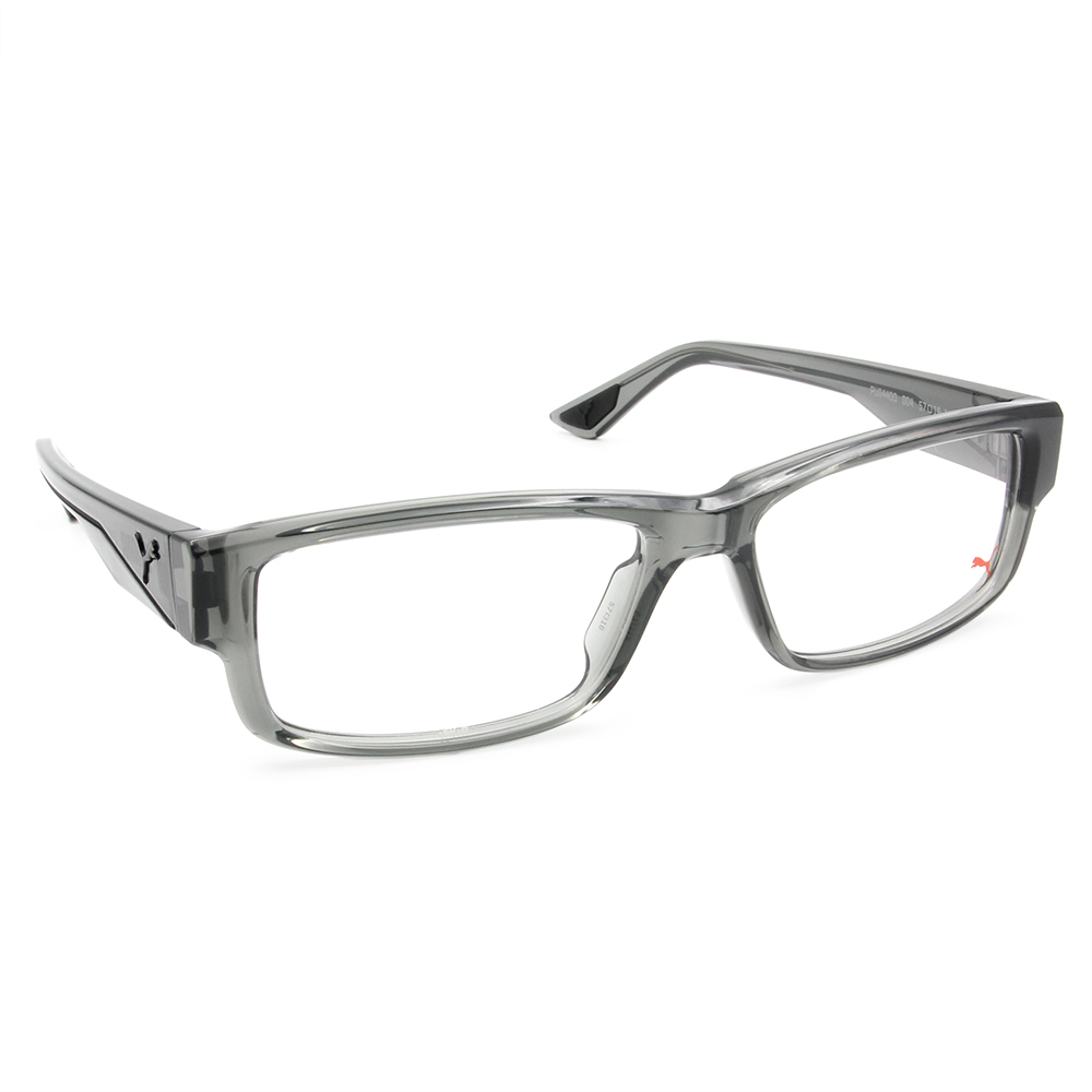 PUMA | 睿智卓越長方框眼鏡 | 冰霧灰