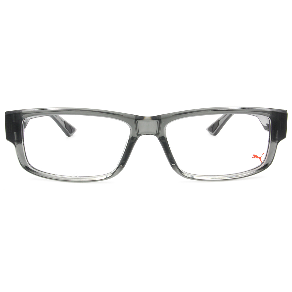 PUMA | 睿智卓越長方框眼鏡 | 冰霧灰